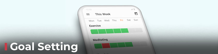 Setting up goals in a fitness app