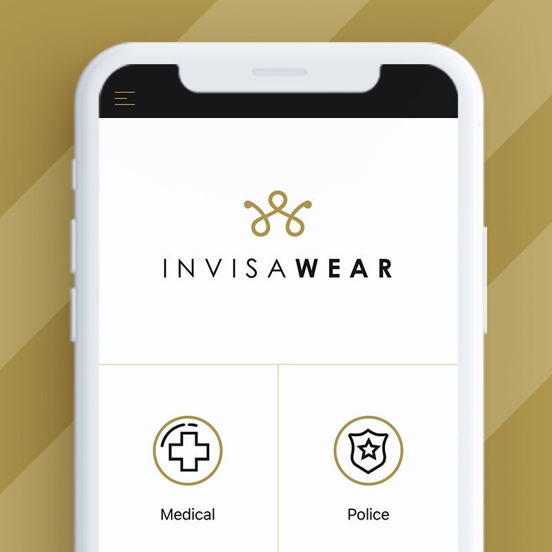invisawear app on phone