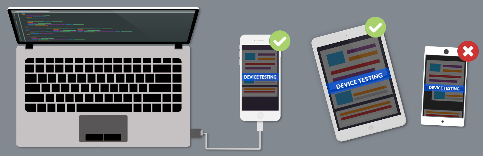 Image showing the testing process on phones/tablets