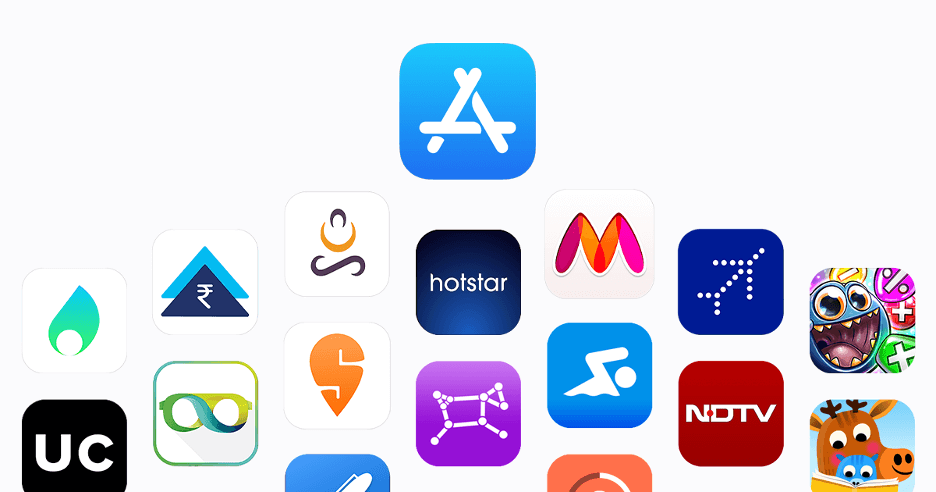 A collection of app icons